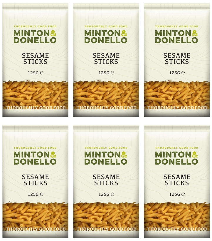 6 x Minton & Donello Sesame Sticks - 125g