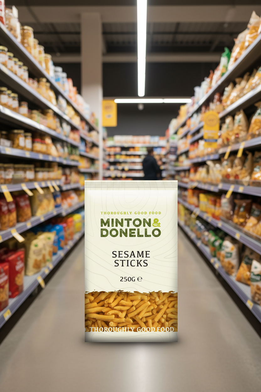 6 x Minton & Donello Sesame Sticks - 250g