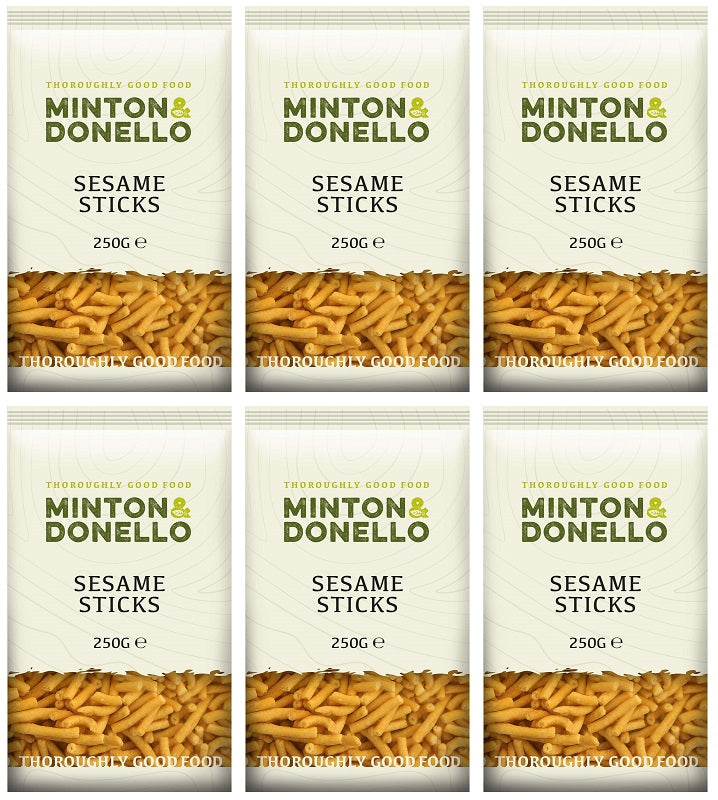 6 x Minton & Donello Sesame Sticks - 250g