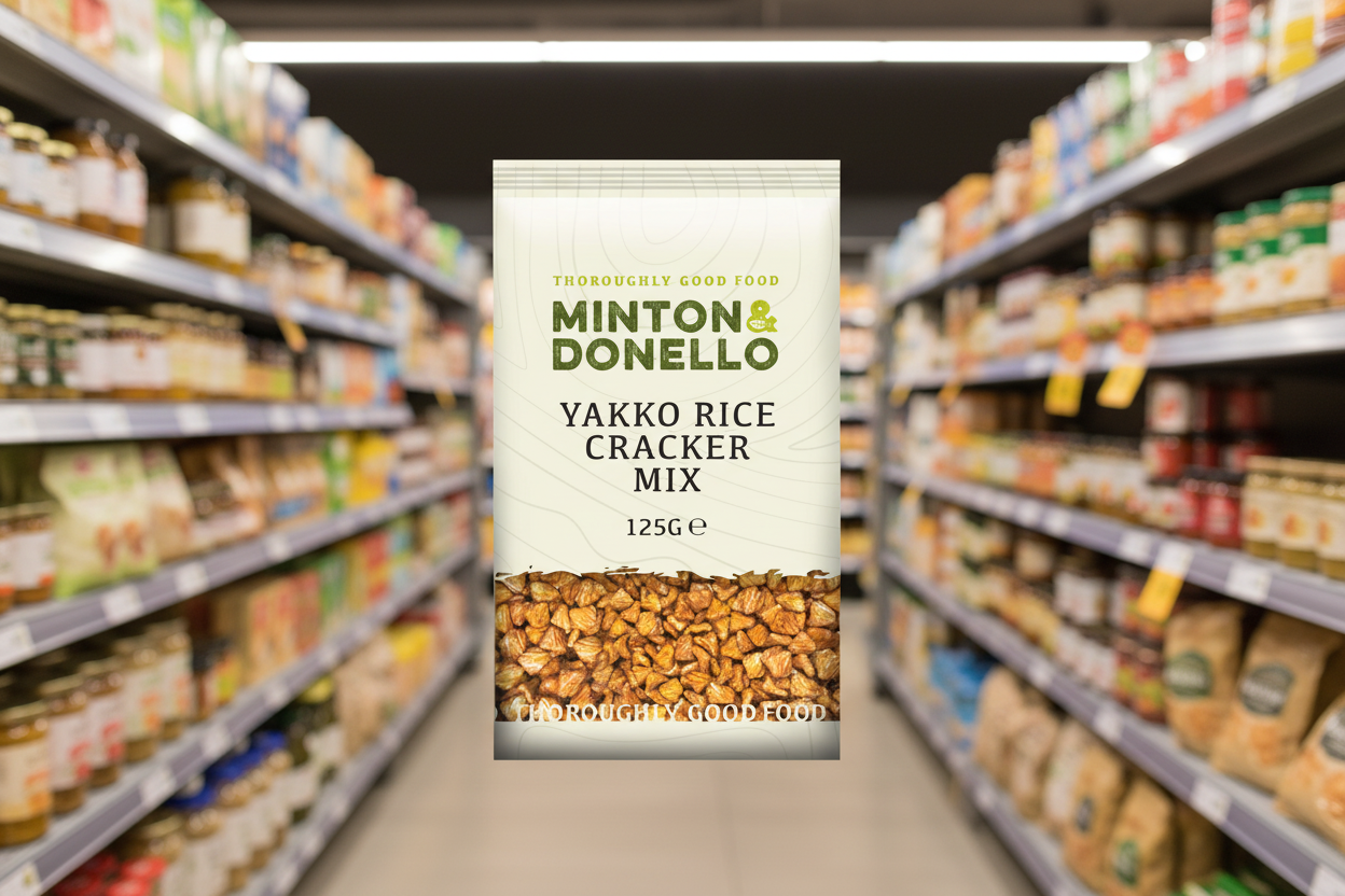 6 x Minton & Donello Yakko Rice Cracker Mix - 125g