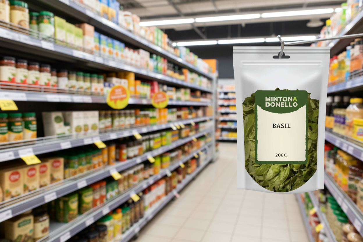 10 x Minton & Donello Basil - 20g