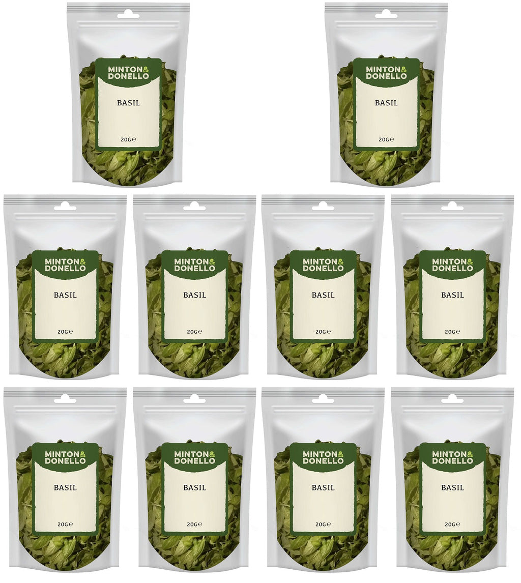 10 x Minton & Donello Basil - 20g