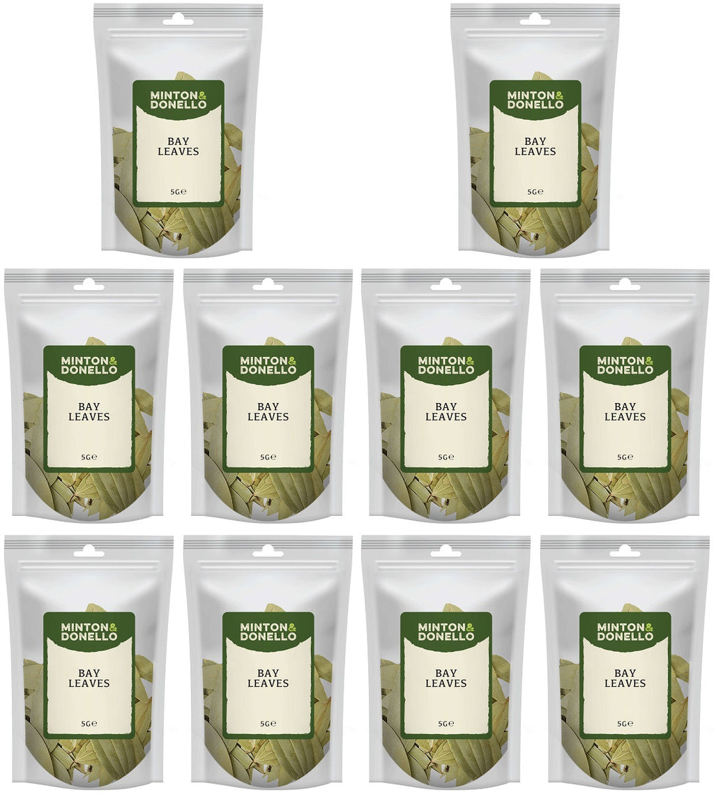 10 x Minton & Donello Bay Leaves - 5g