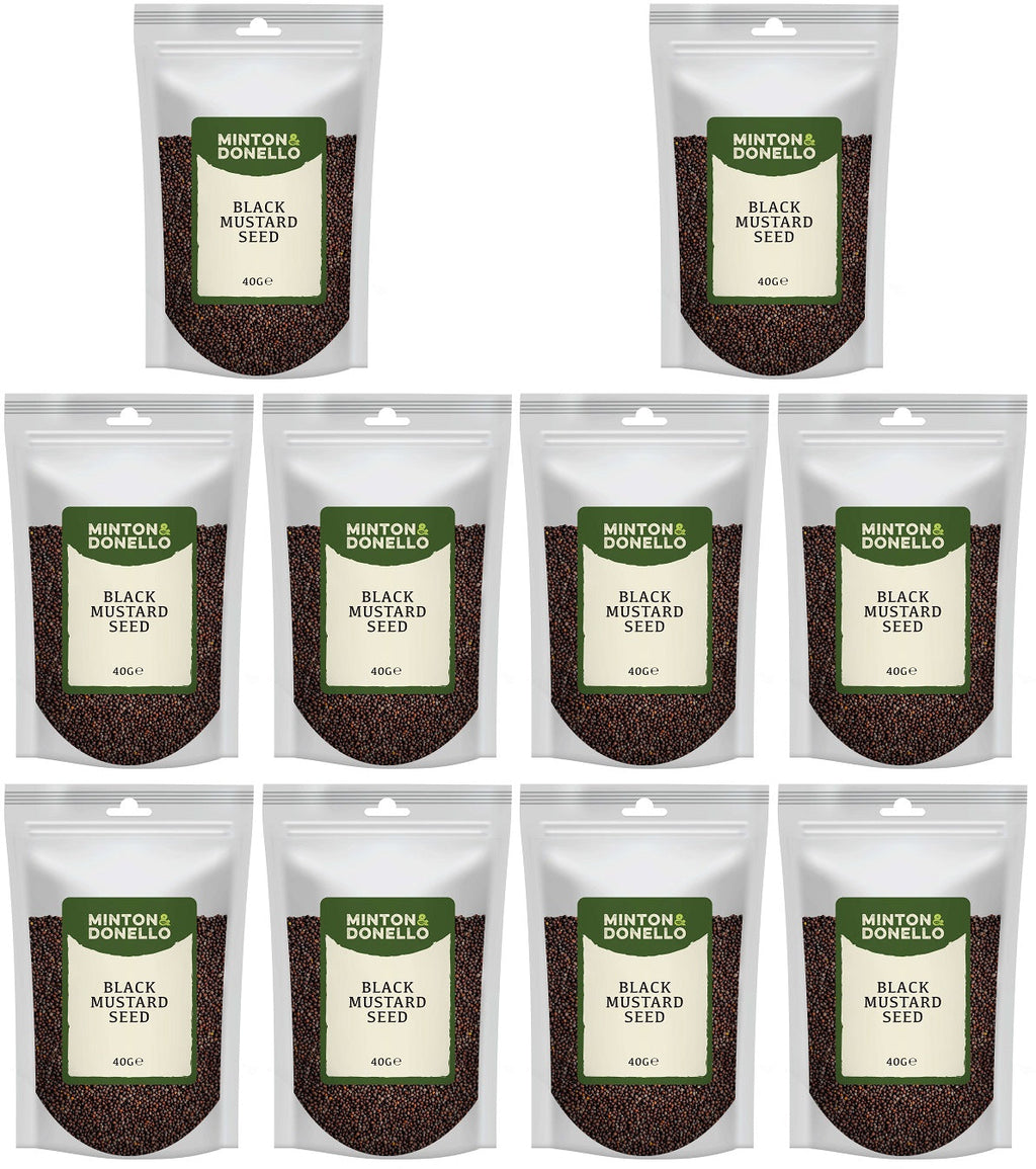 10 x Minton & Donello Black Mustard Seed - 40g