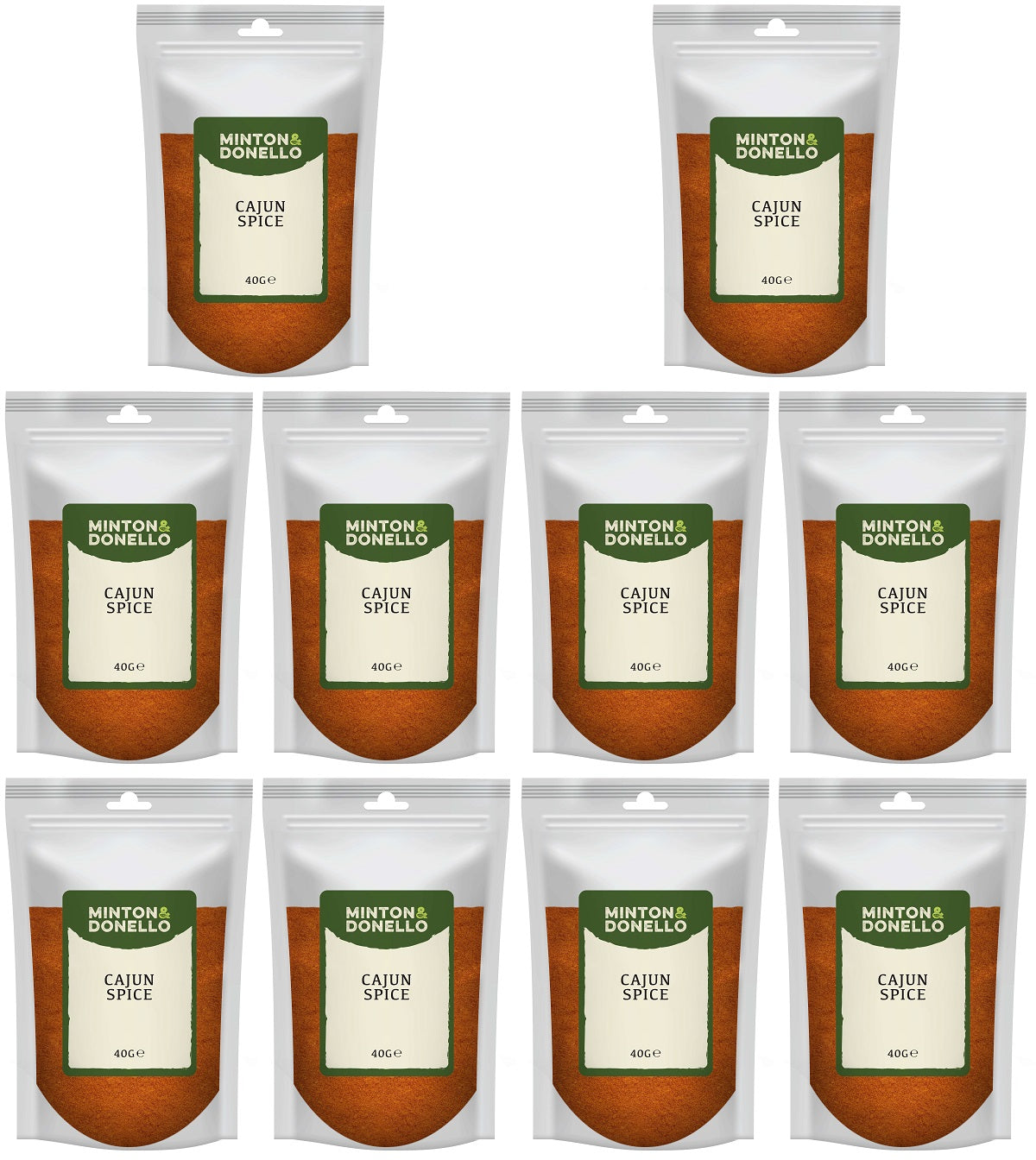 10 x Minton & Donello Cajun Spice - 40g