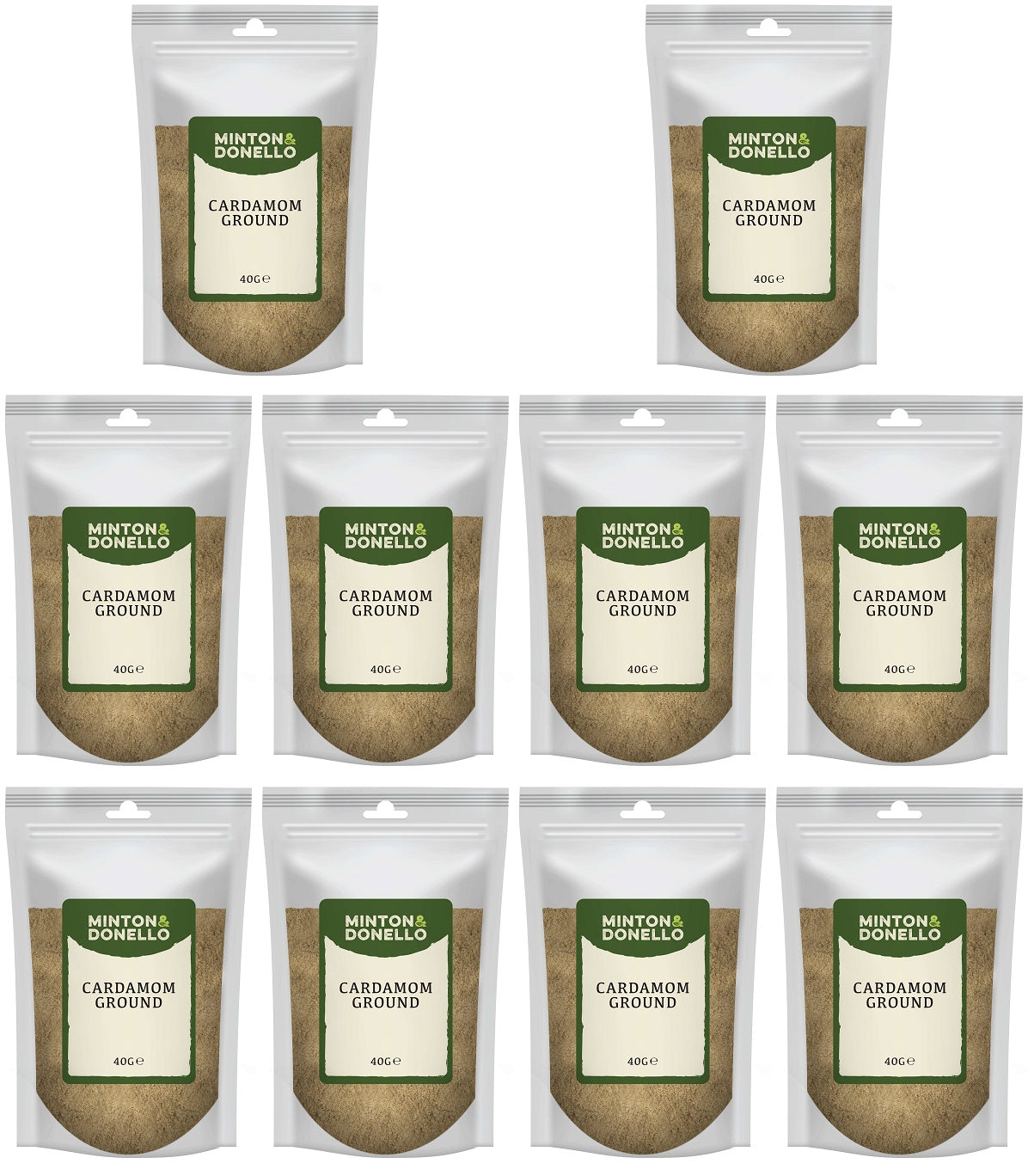 10 x Minton & Donello Cardamom Ground - 40g