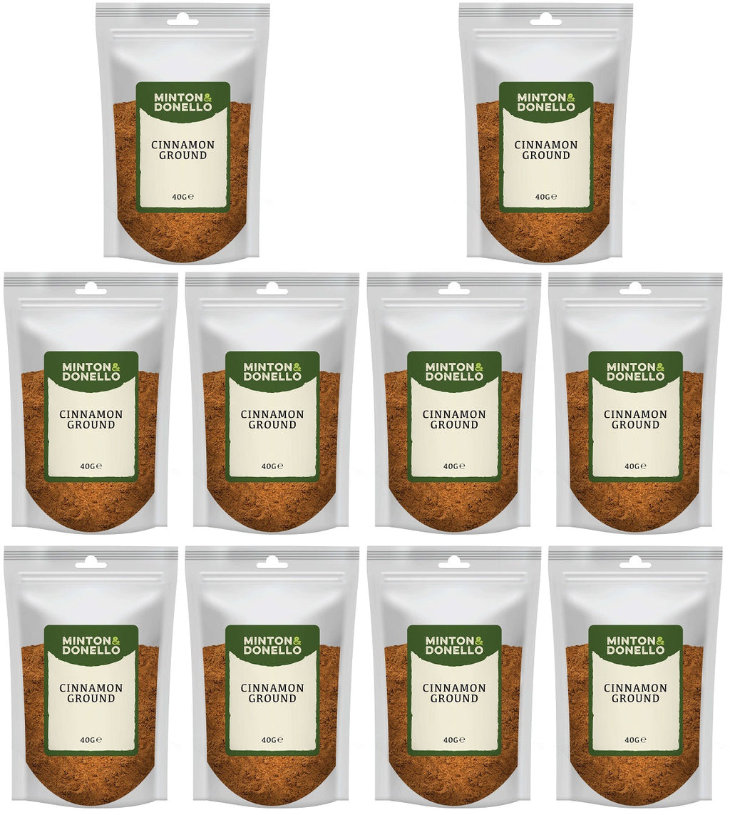 10 x Minton & Donello Cinnamon Ground - 40g