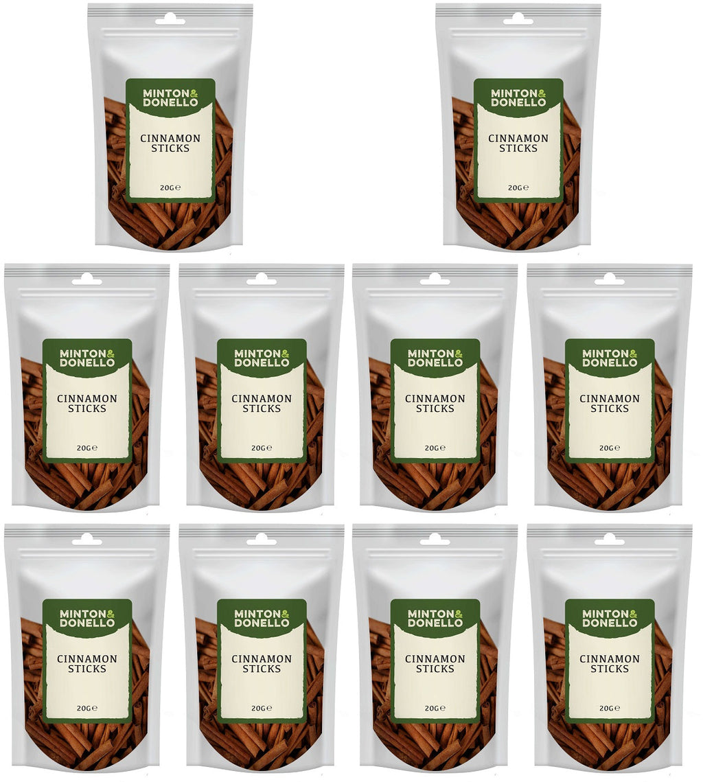 10 x Minton & Donello Cinnamon Sticks - 20g