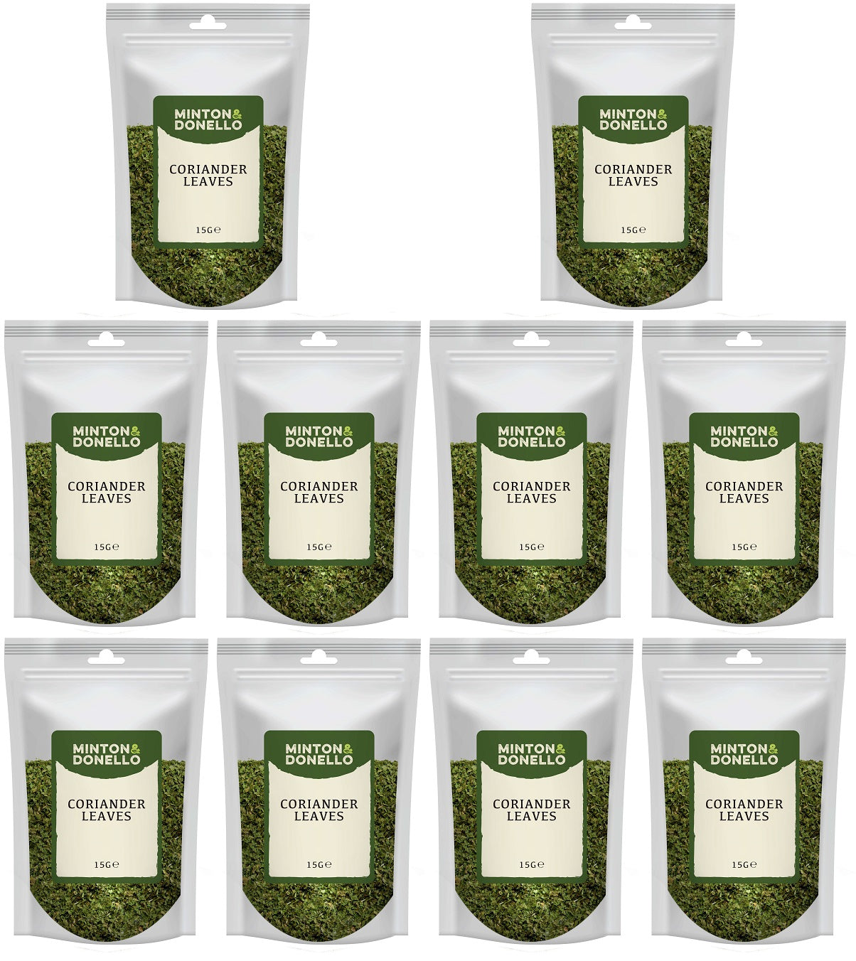 10 x Minton & Donello Coriander Leaves - 15g