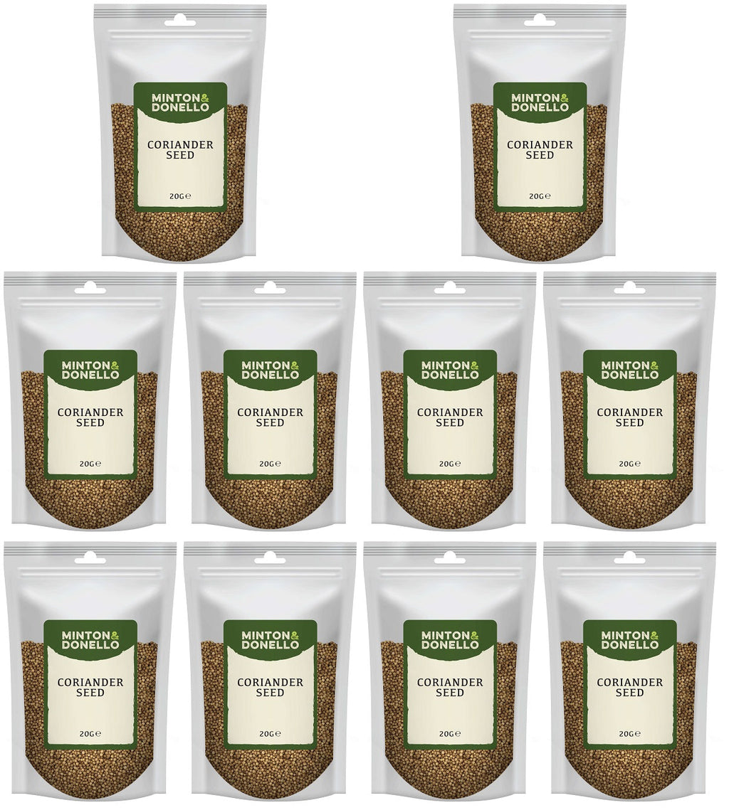 10 x Minton & Donello Coriander Seed - 20g