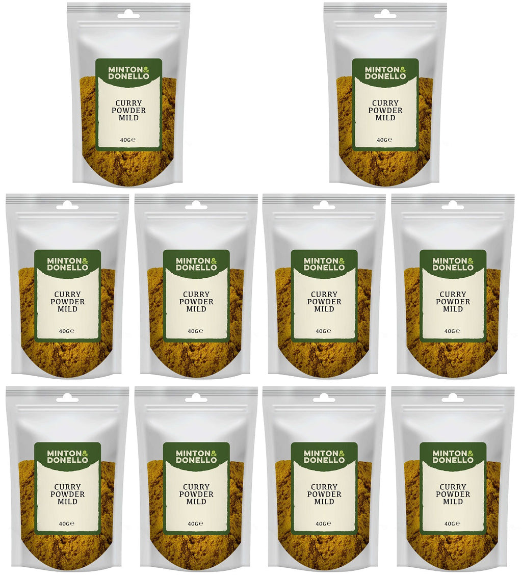 10 x Minton & Donello Curry Powder Mild - 40g