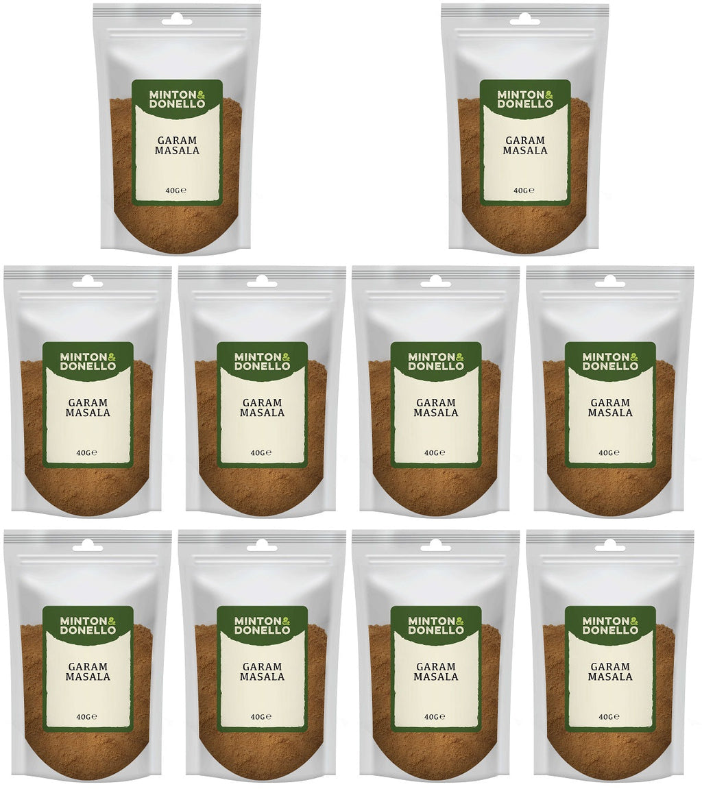 10 x Minton & Donello Garam Masala - 40g