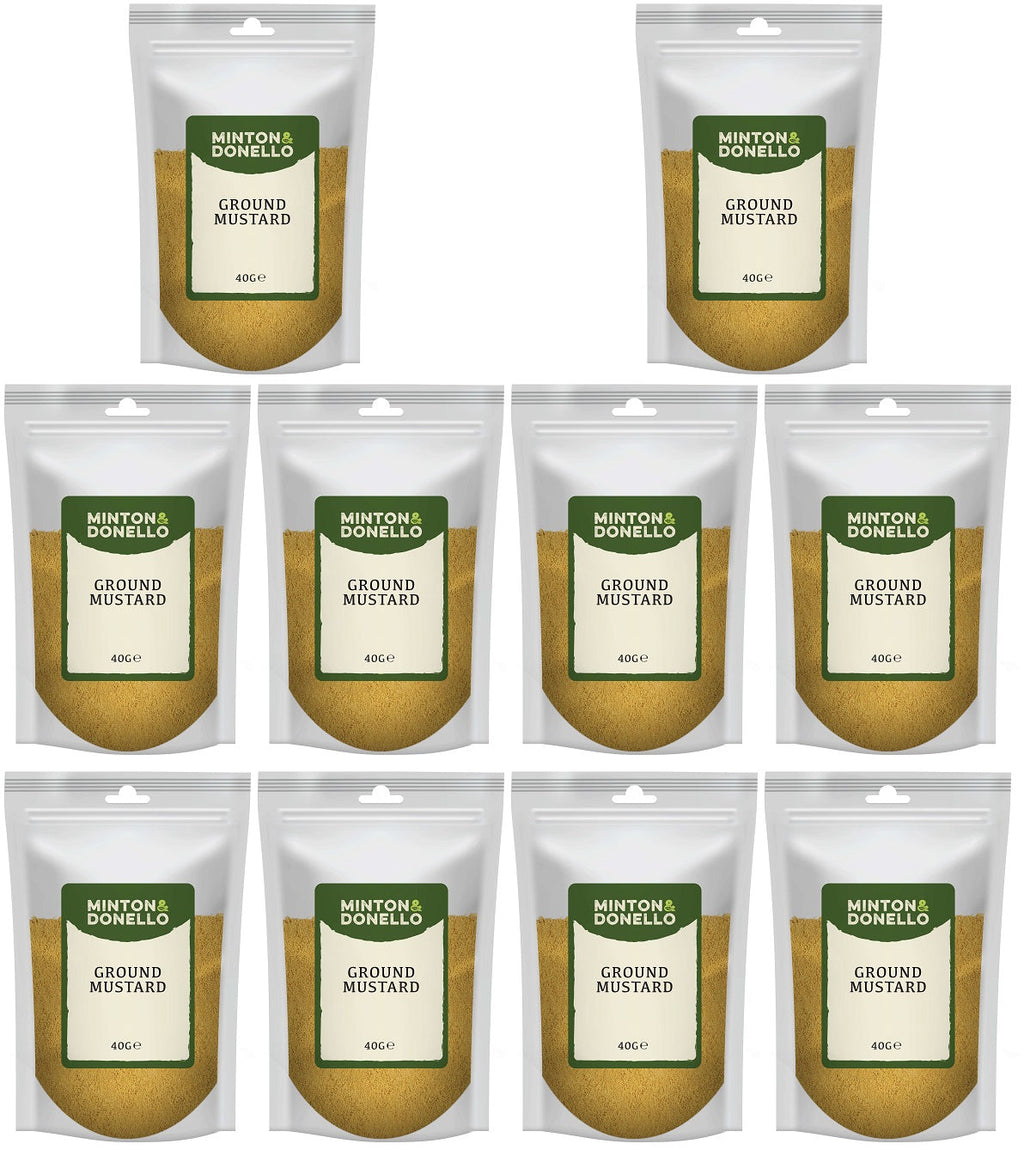 10 x Minton & Donello Ground Mustard - 40g