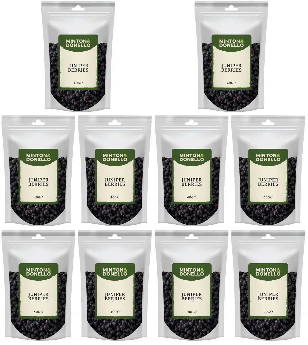 10 x Minton & Donello Juniper Berries - 40g