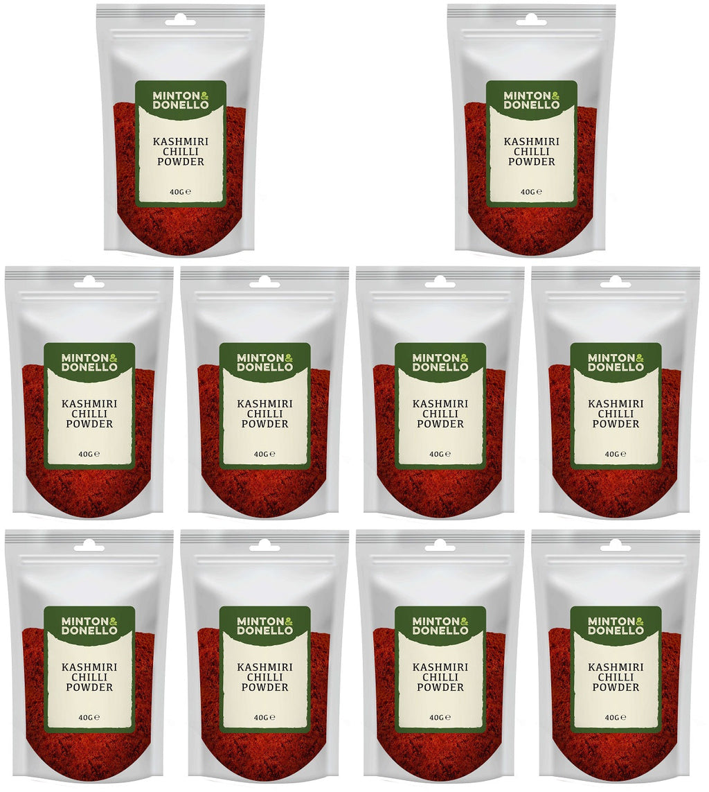10 x Minton & Donello Kashmiri Chilli Powder - 40g