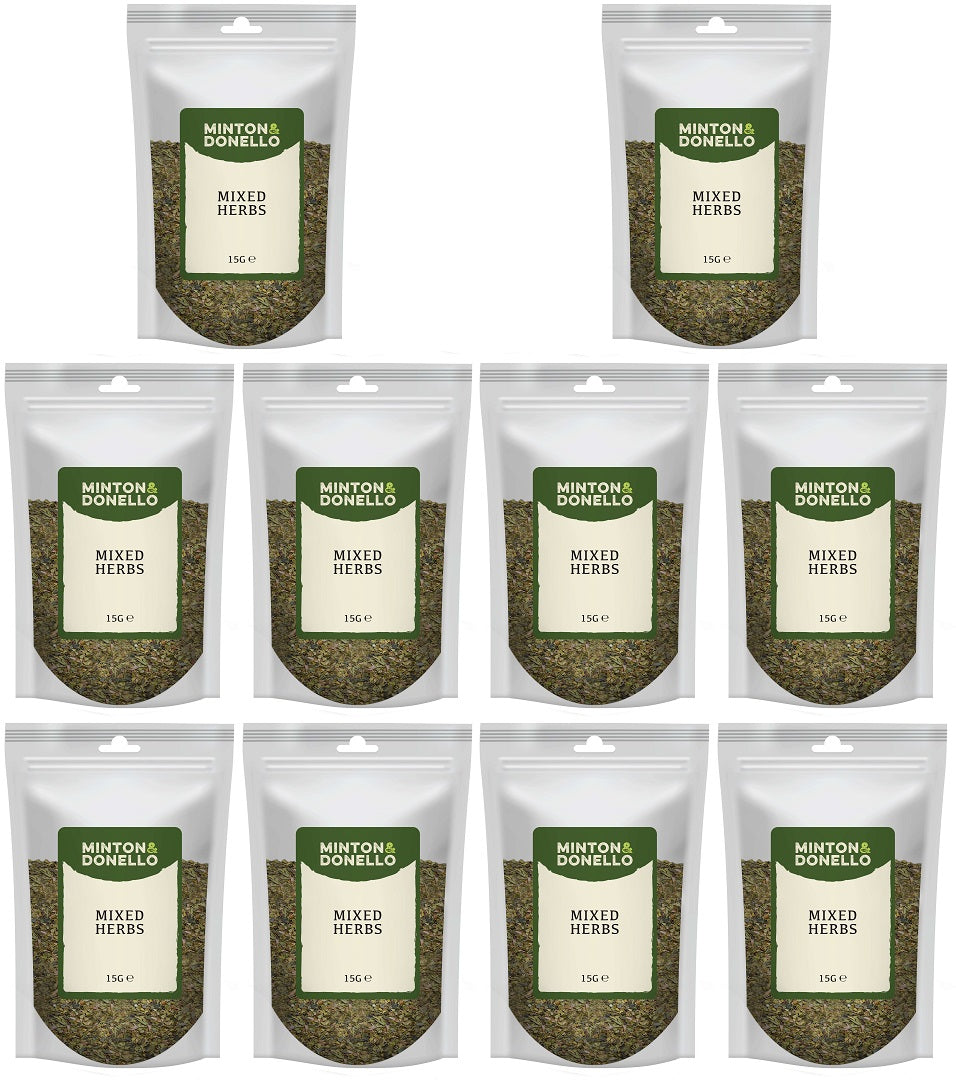 10 x Minton & Donello Mixed Herbs - 15g