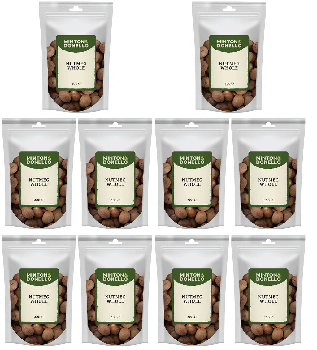 10 x Minton & Donello Nutmeg Whole - 40g
