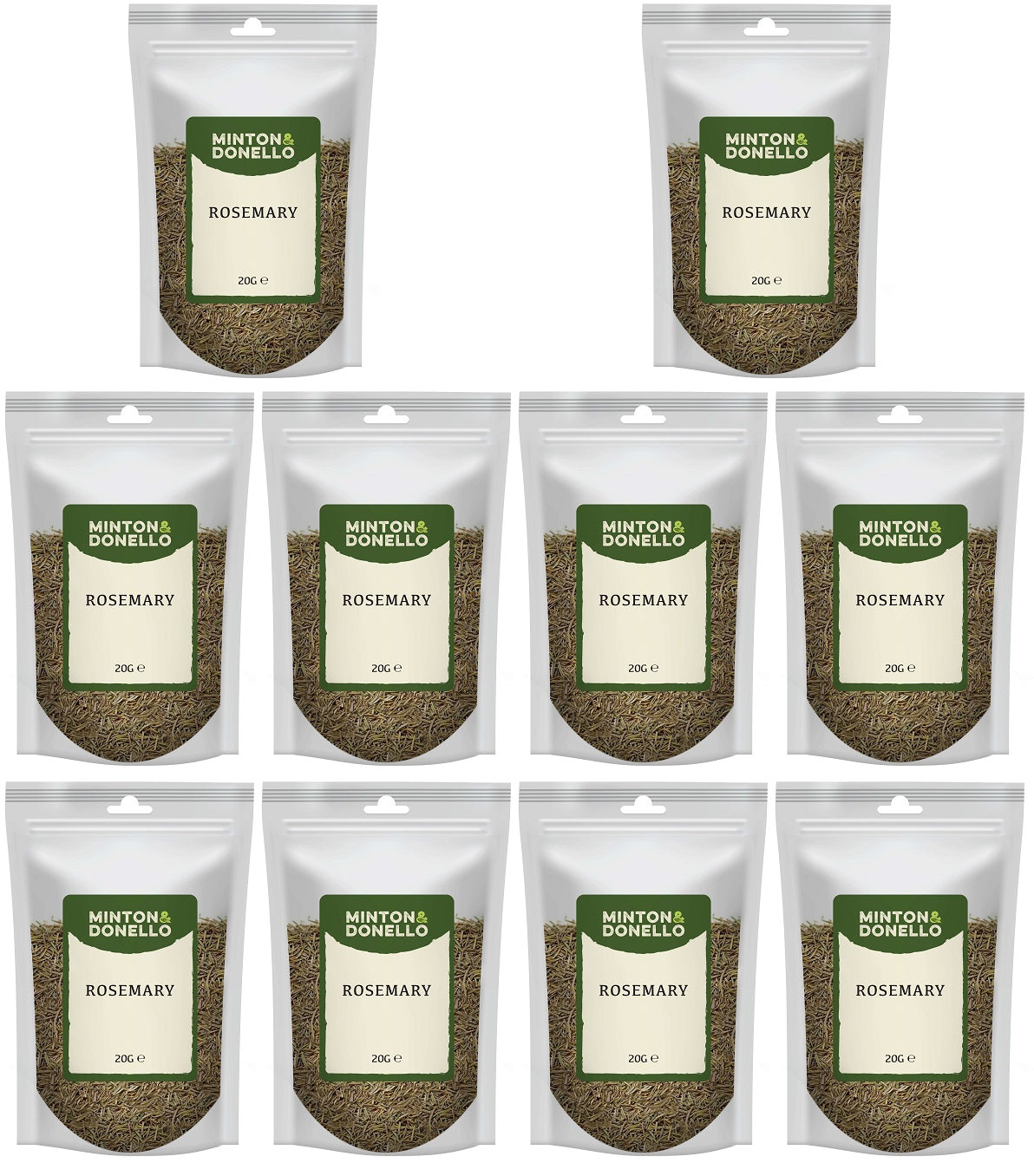 10 x Minton & Donello Rosemary - 20g