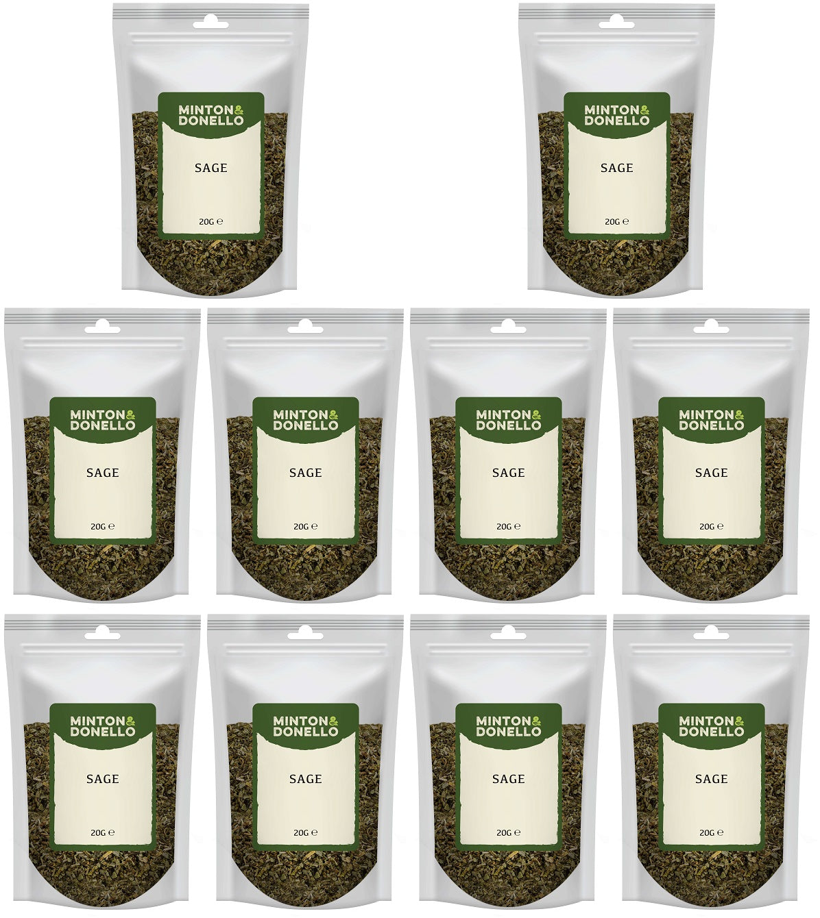 10 x Minton & Donello Sage - 20g