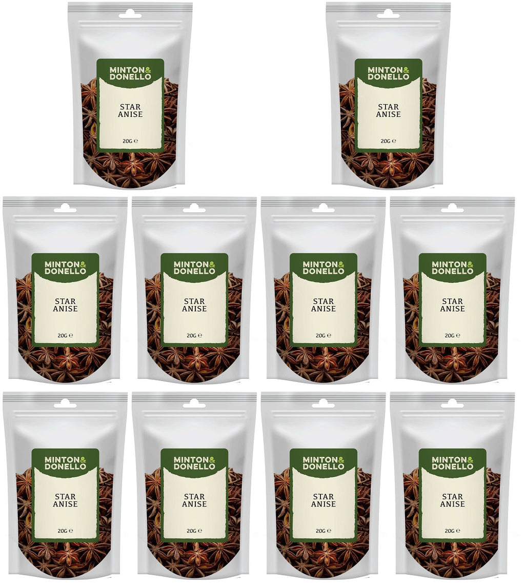 10 x Minton & Donello Star Anise - 20g