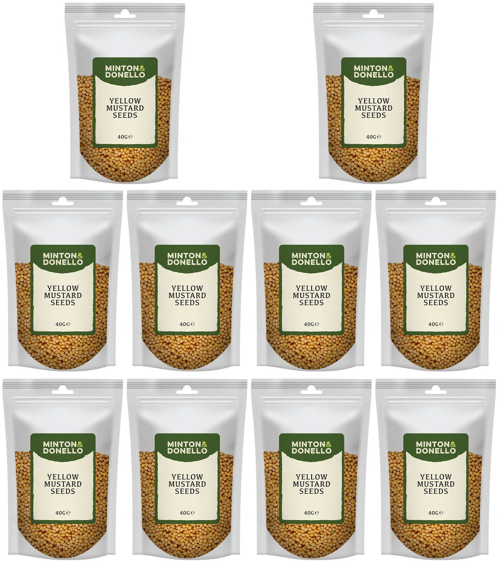 10 x Minton & Donello Yellow Mustard Seed - 40g