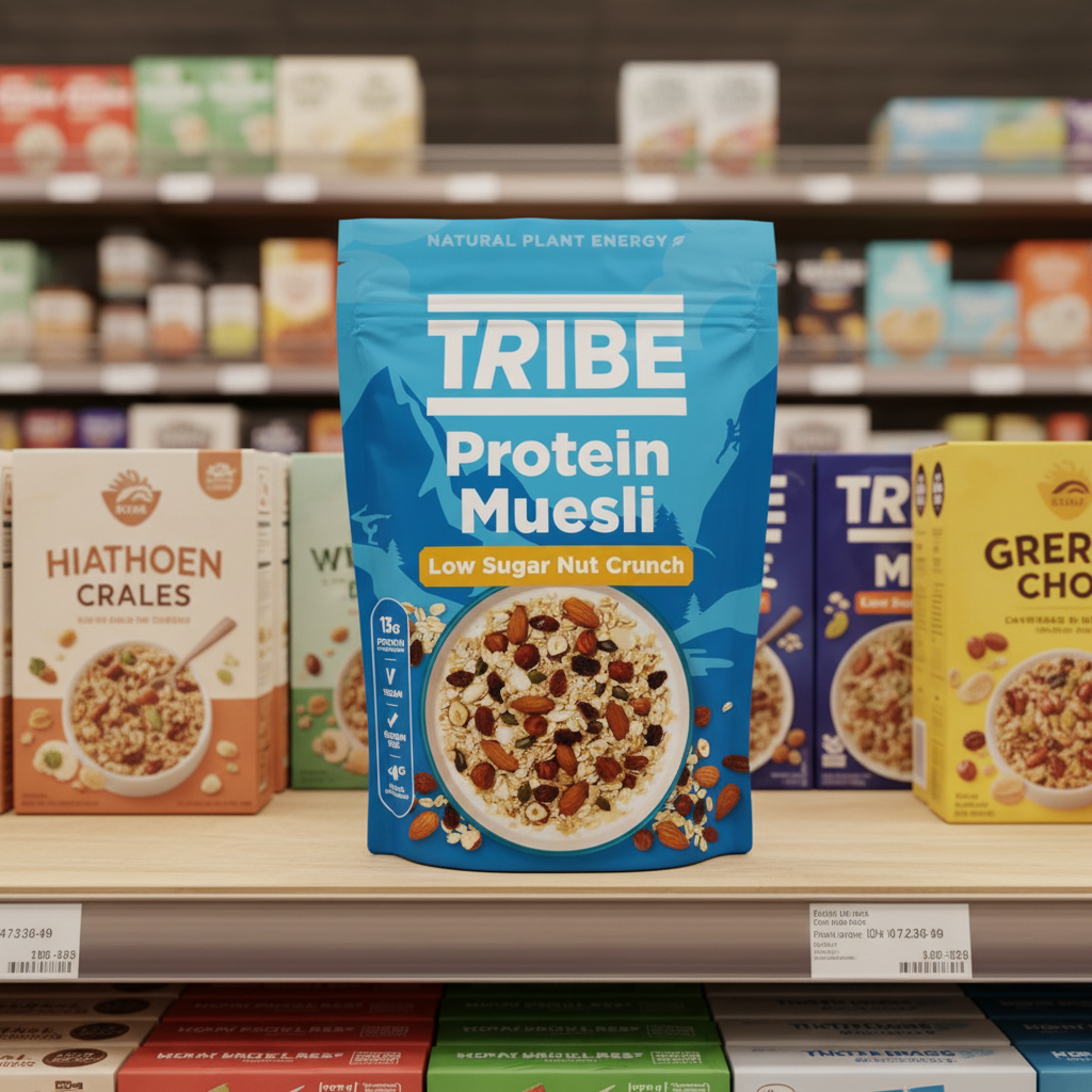 Tribe Protein Muesli - Low Sugar Nut Crunch - 400g