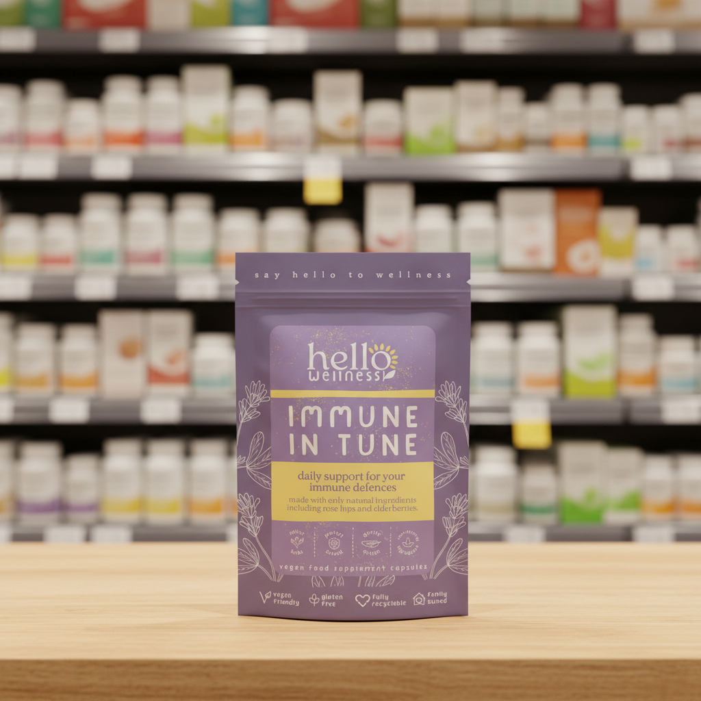 Hello Wellness Immune In Tune Nat Daily Support - 60caps