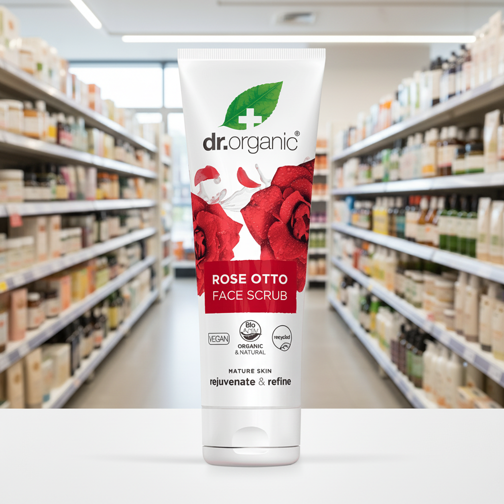 Dr Organic Rose Face Scrub - 125ml