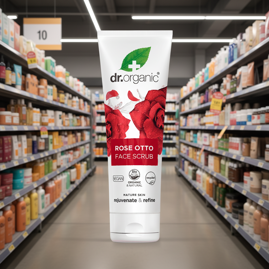 Dr Organic Rose Face Scrub - 125ml