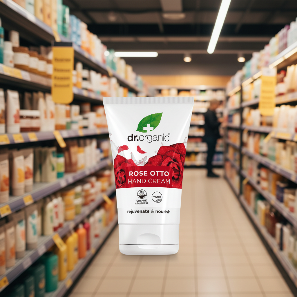 Dr Organic Rose Hand & Nail Cream - 125ml
