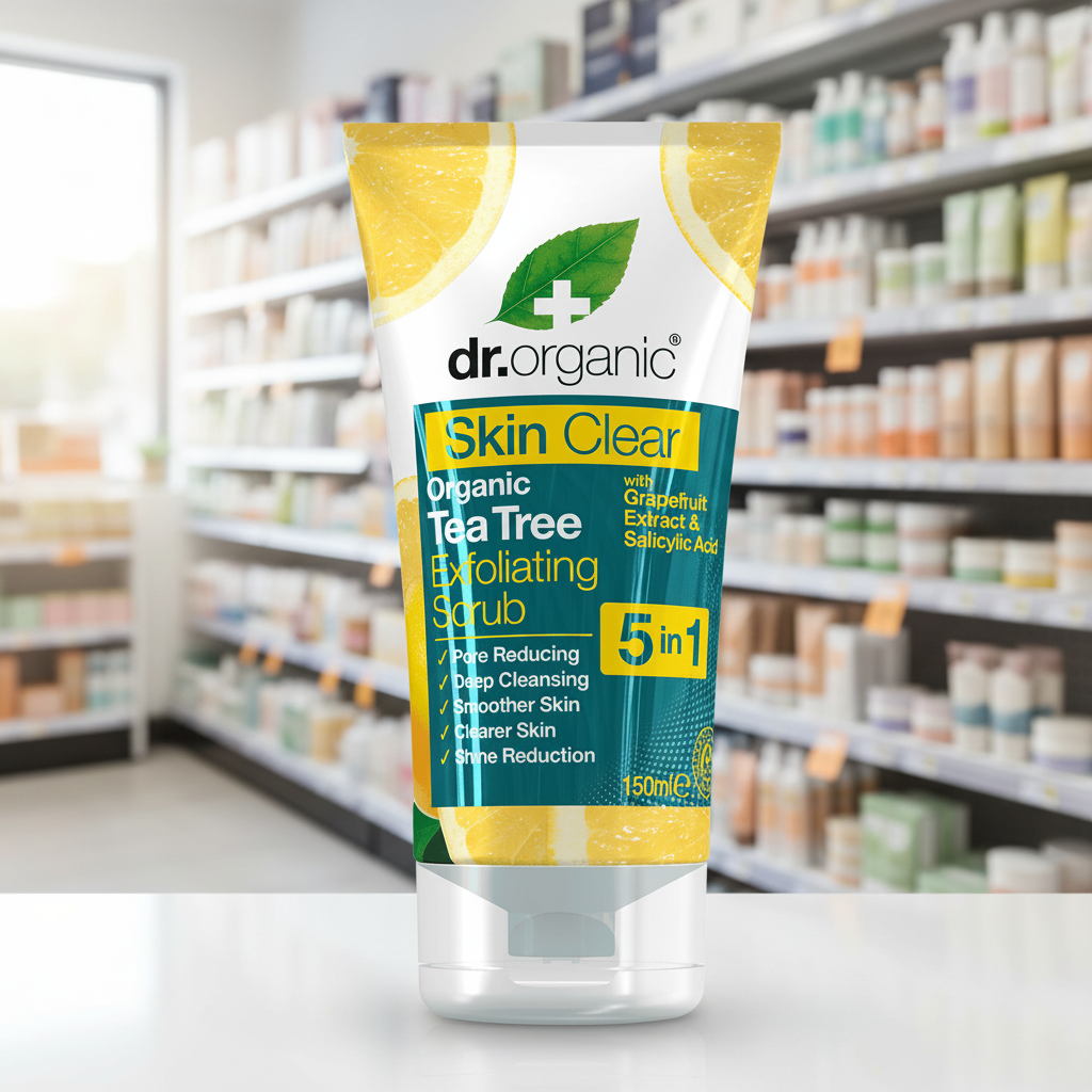 Dr Organic Skin Clear Exfoliating Scrub - 250ml