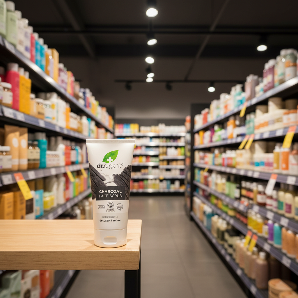 Dr Organic Charcoal Face Scrub - 125ml