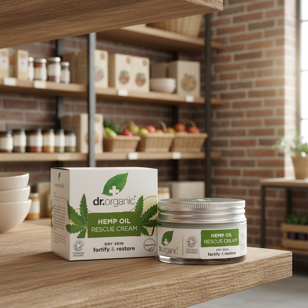 Dr Organic Hemp Oil 24h Rescue Cream - 50ml