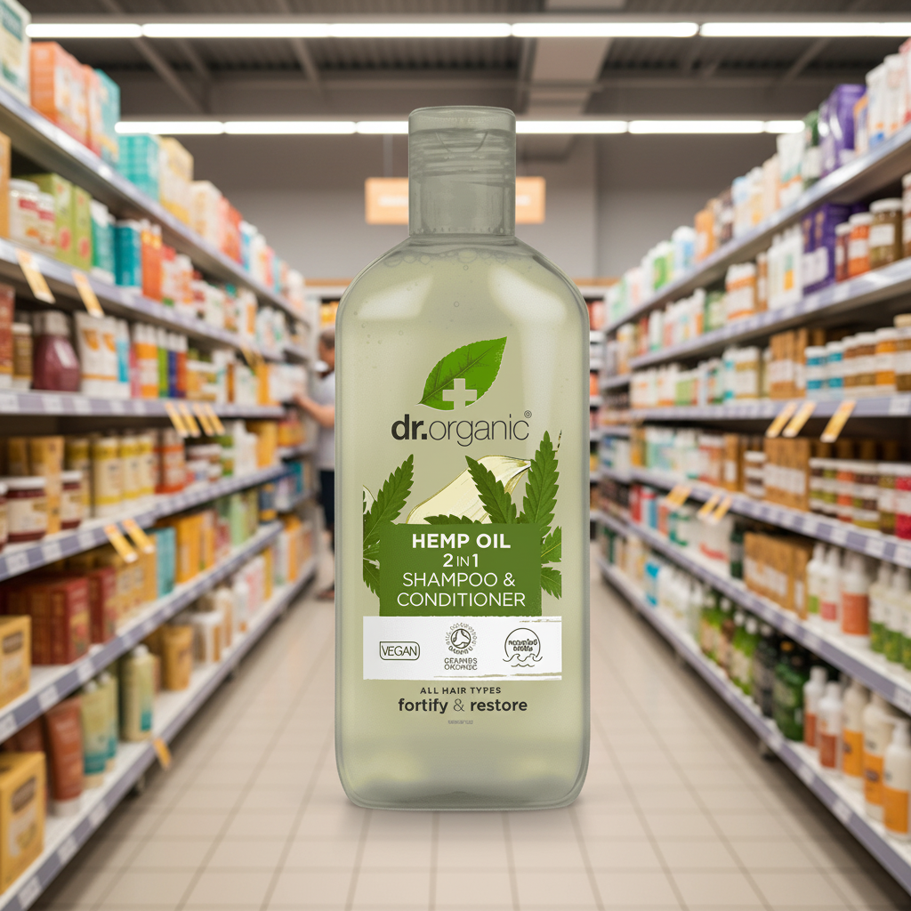 Dr Organic Hemp Oil 2 in 1 Shampoo & Conditioner - 265ml