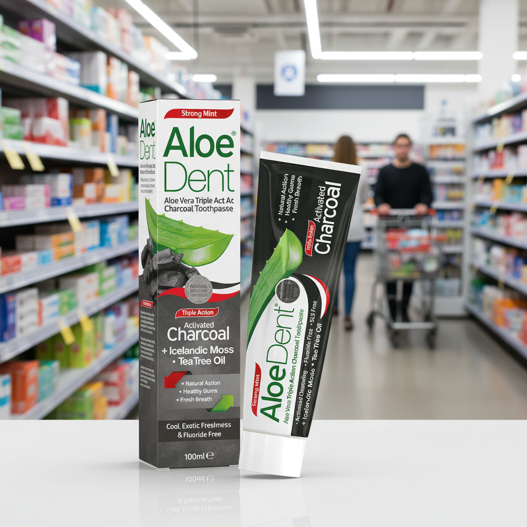 Aloe Dent Charcoal Toothpaste - 100ml