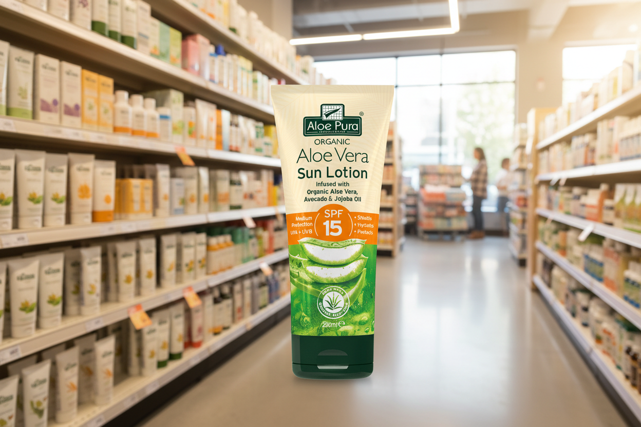 Aloe Pura Aloe Vera Sun Lotion SPF15 - 200ml