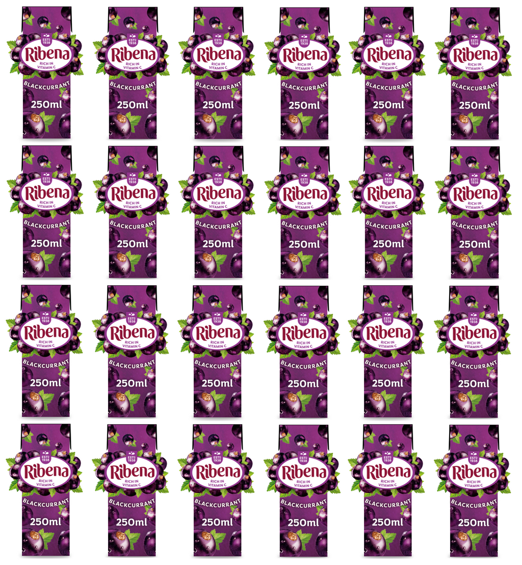 24 x Ribena Blackcurrant Carton 250Ml
