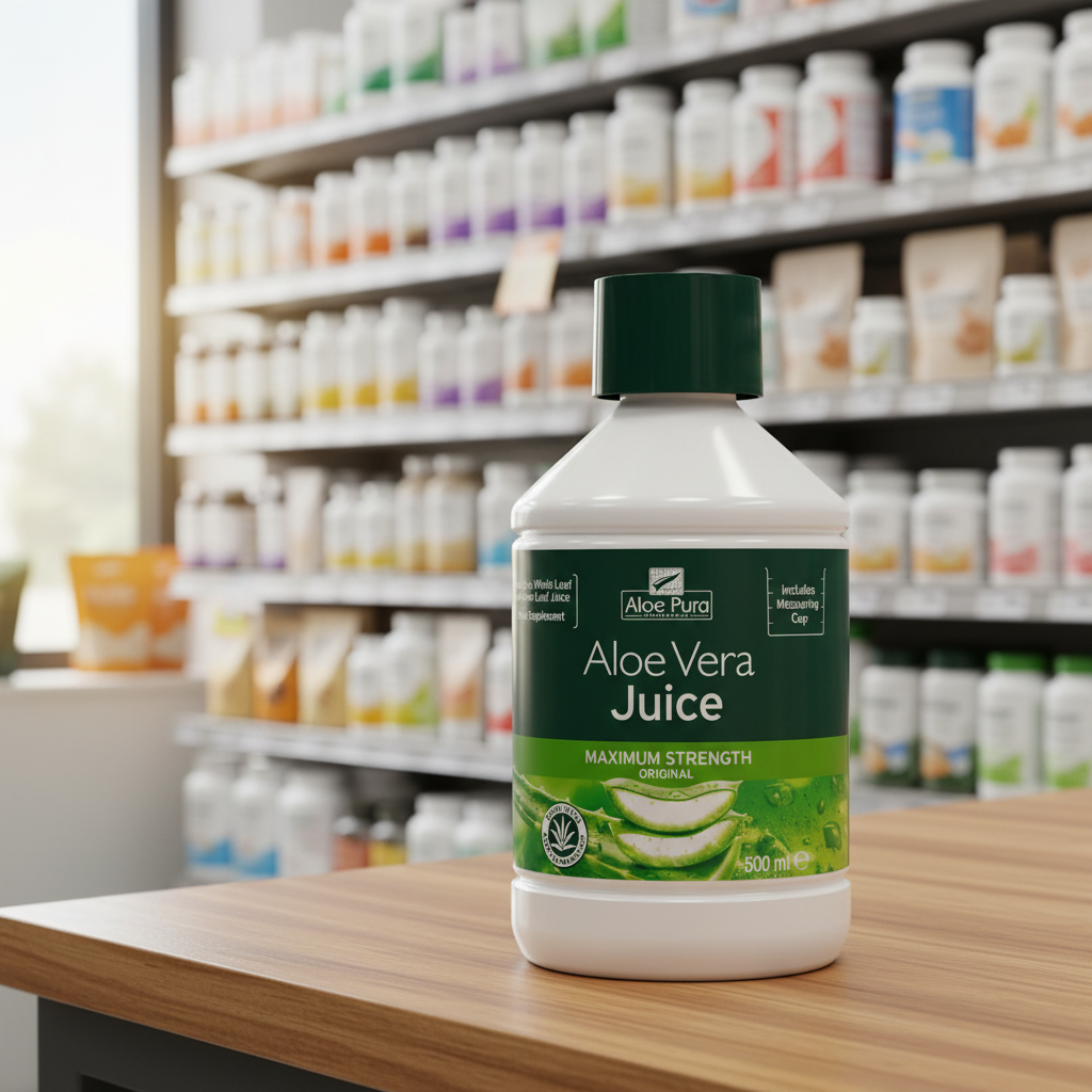 Aloe Pura A/Vera Juice Max Charcoal Filtered - 500ml