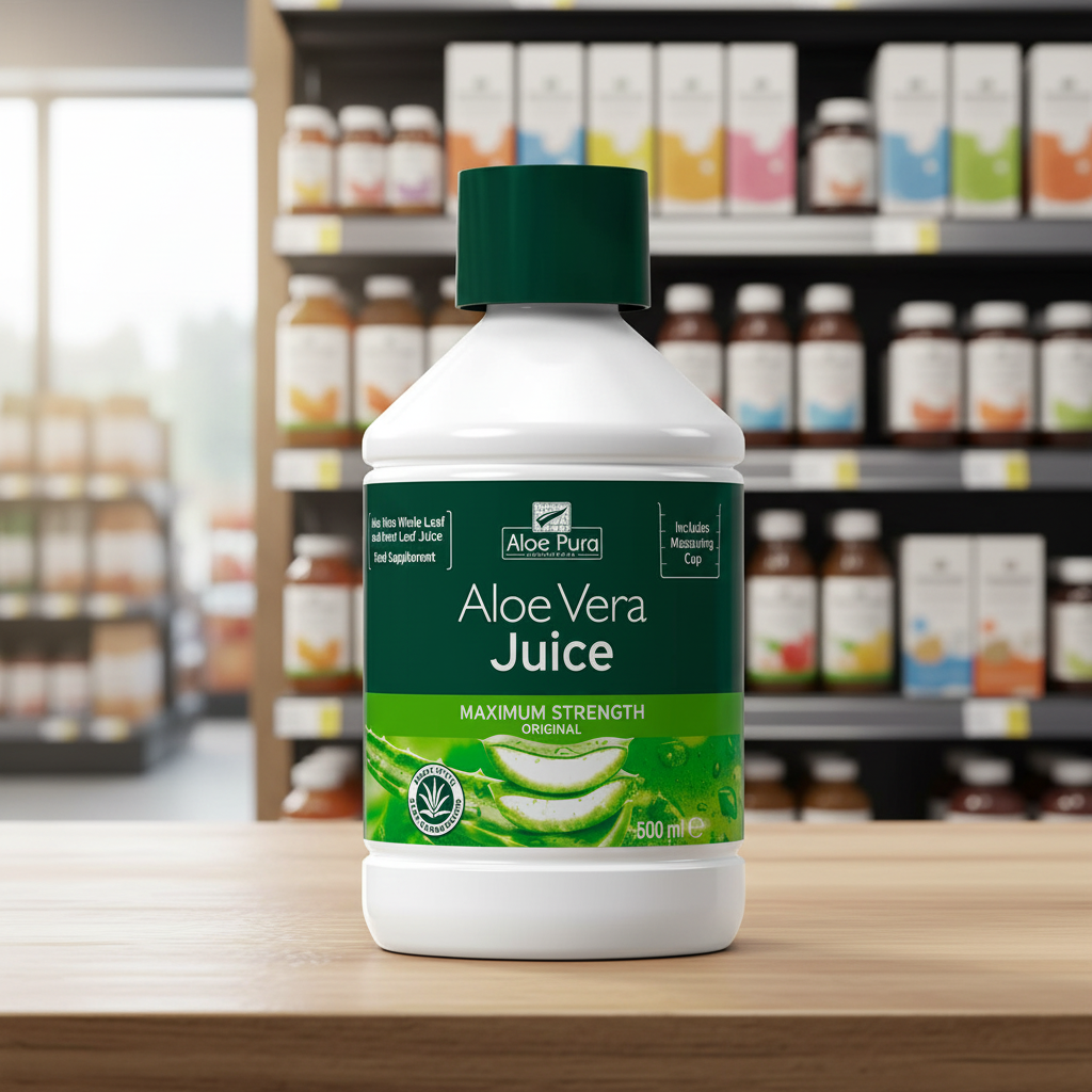 Aloe Pura A/Vera Juice Max Charcoal Filtered - 500ml