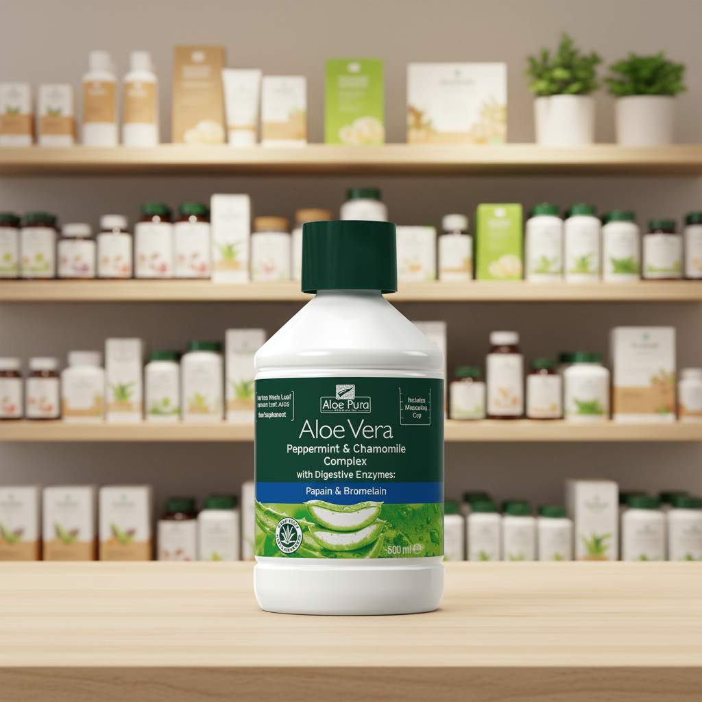 Aloe Pura Aloe P/mint Chamomile Charcoal Filtered - 500ml