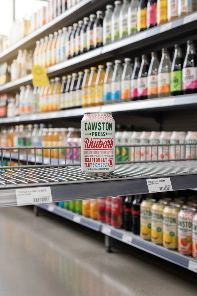 24 x Cawston Press Sparkling Rhubarb - 330ml