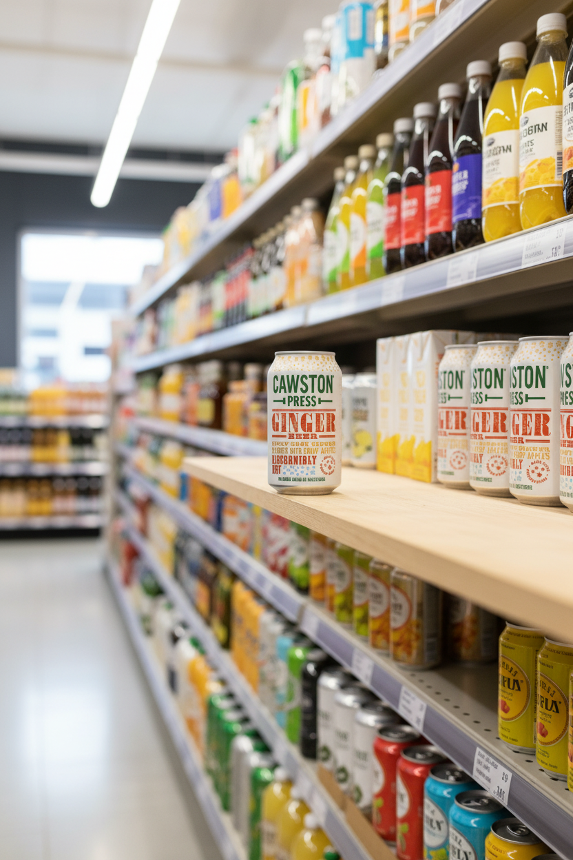 24 x Cawston Press Sparkling Ginger Beer - 330ml