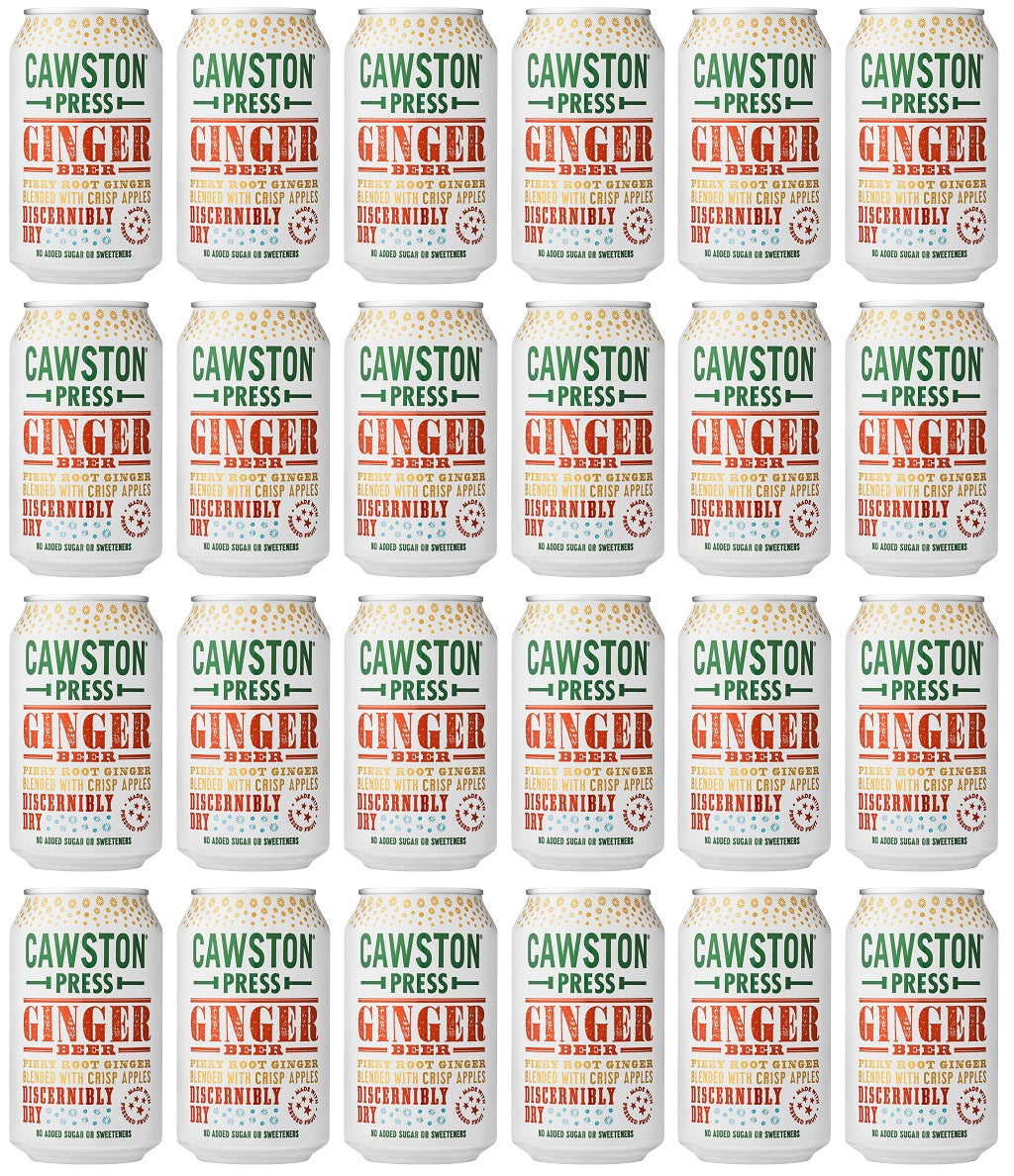 24 x Cawston Press Sparkling Ginger Beer - 330ml