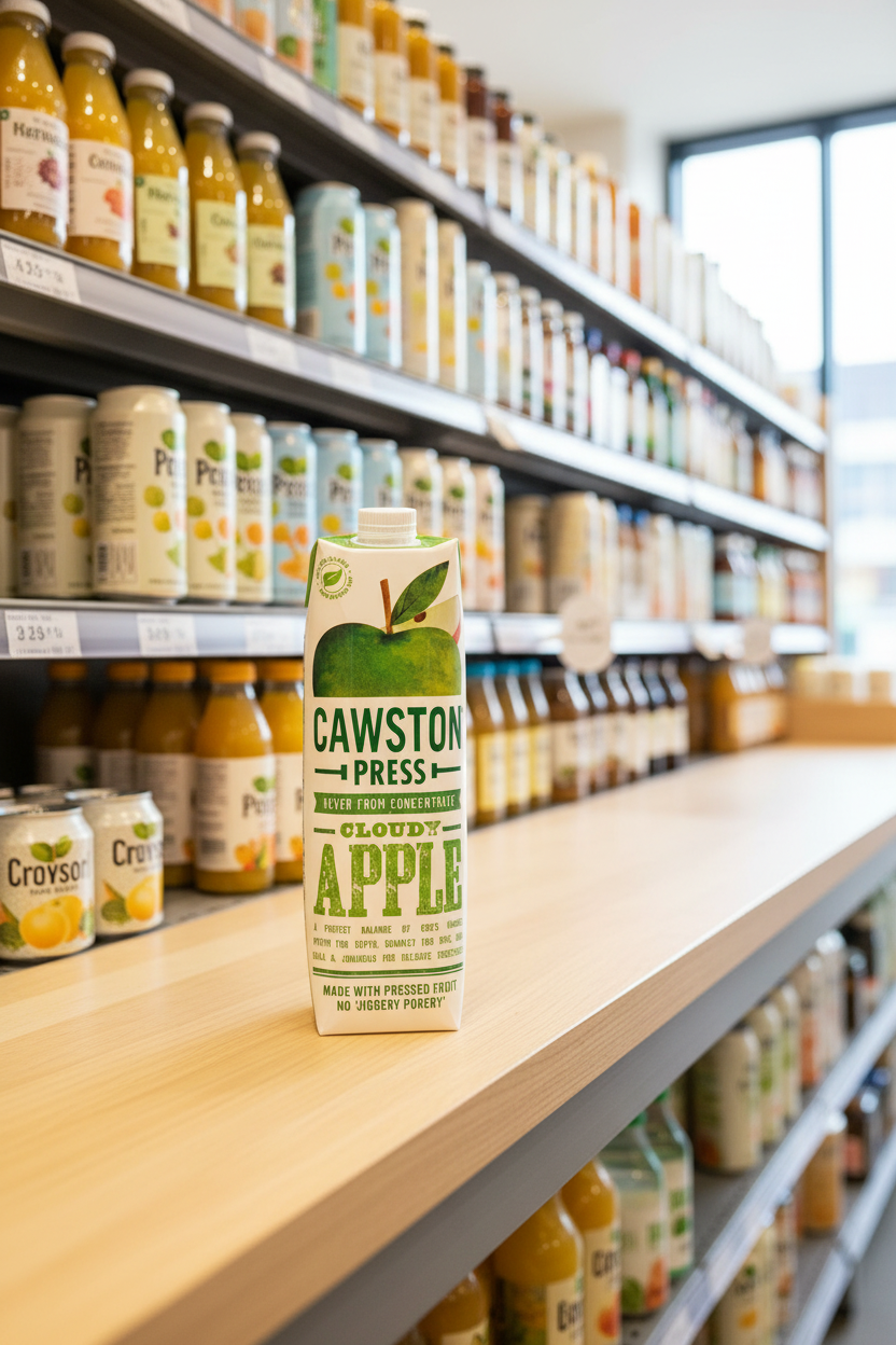 Cawston Press Pressed Cloudy Apple - 1ltr