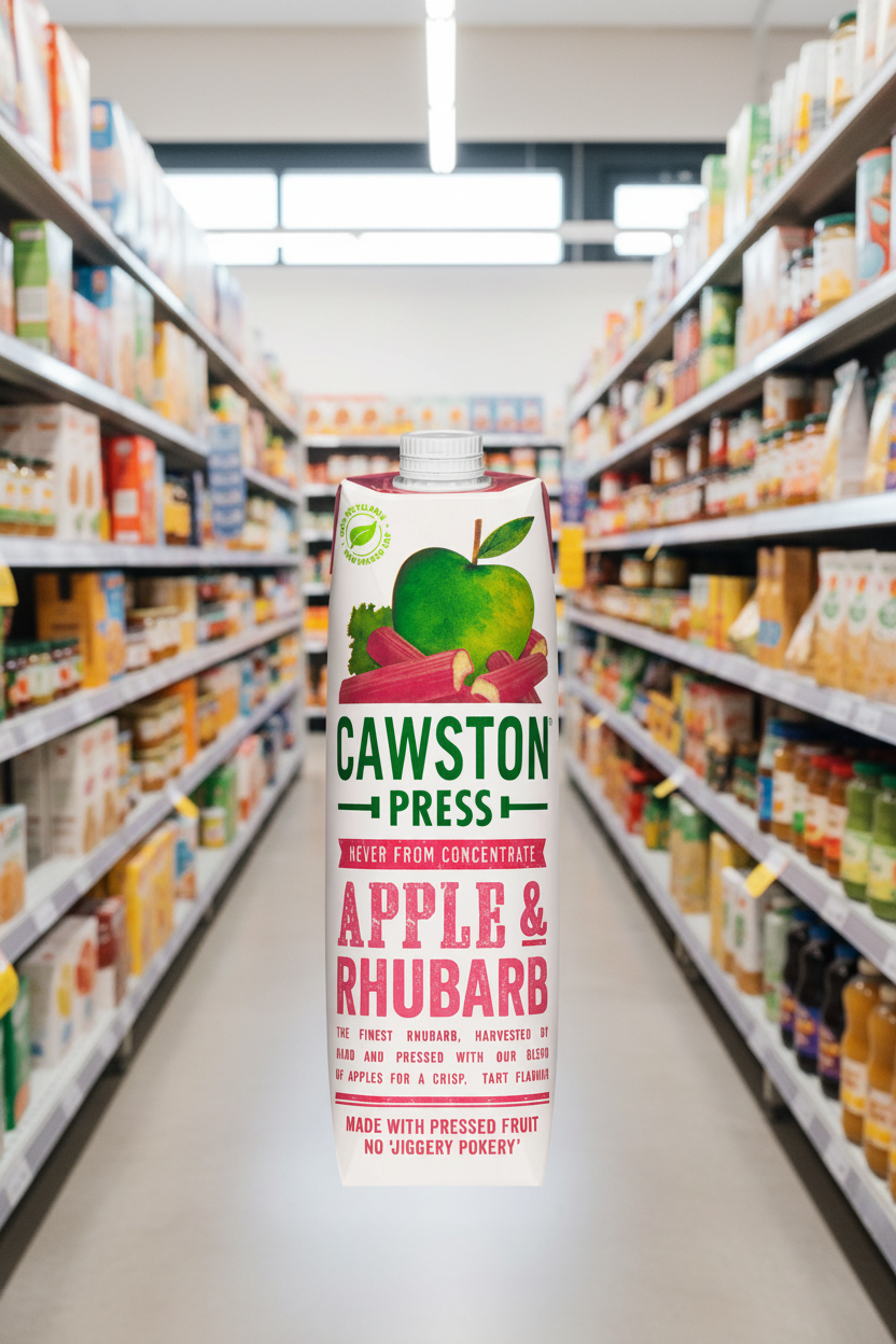 Cawston Press Pressed Apple & Rhubarb - 1ltr