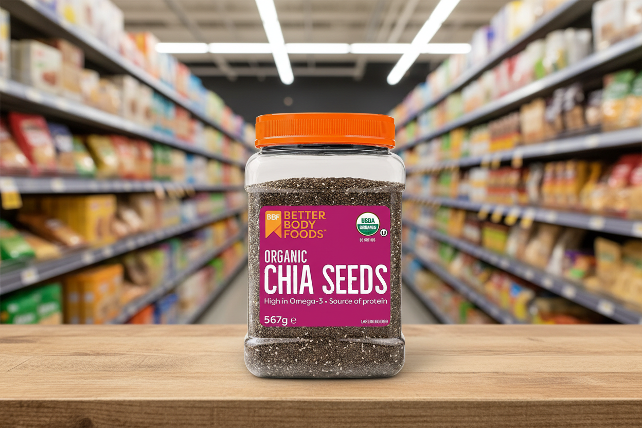 BetterBody Foods Organic Chia Seeds - 567g