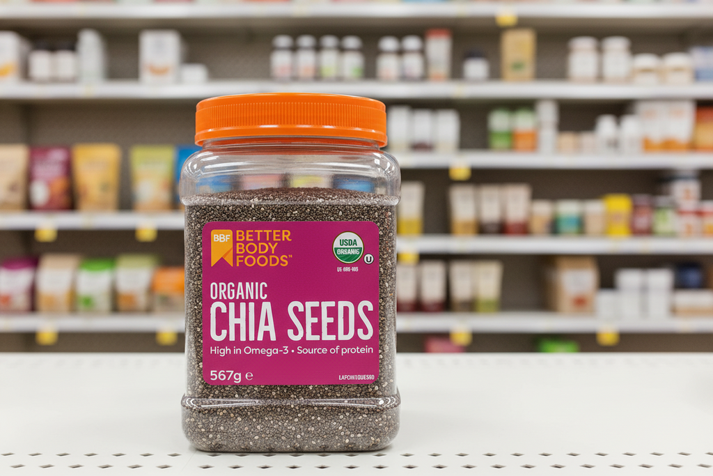 BetterBody Foods Organic Chia Seeds - 567g