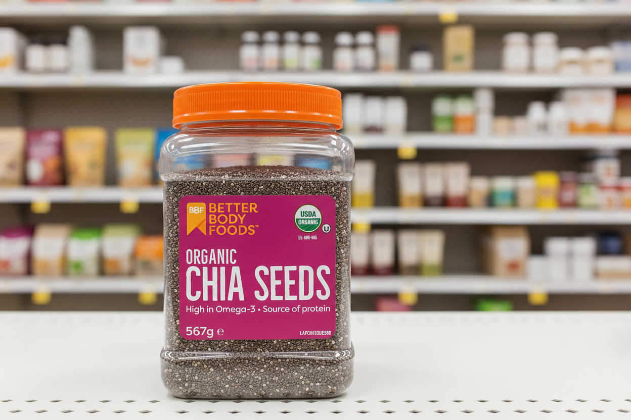 BetterBody Foods Organic Chia Seeds - 567g