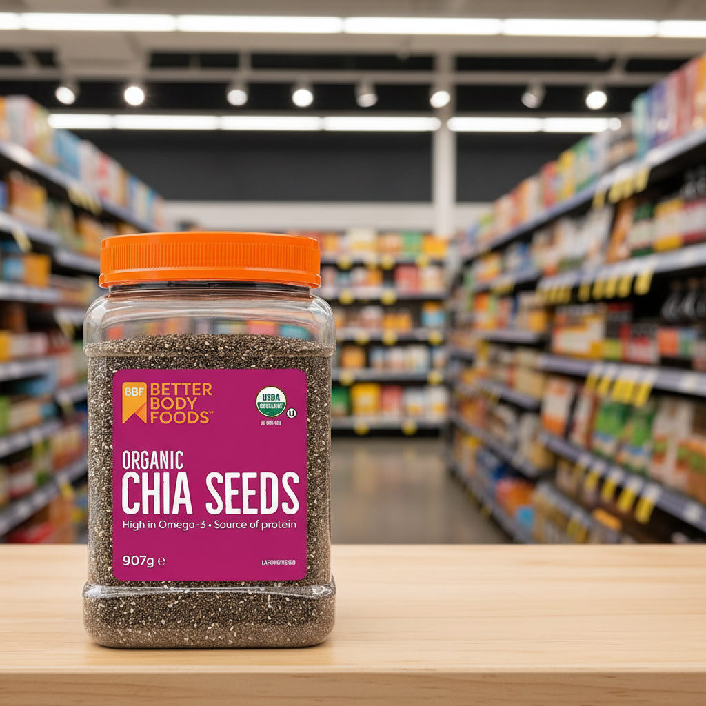 BetterBody Foods Organic Chia Seeds - 907g