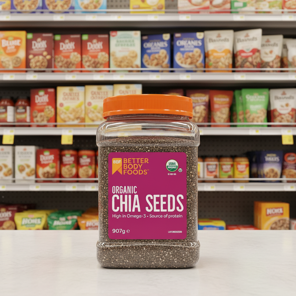BetterBody Foods Organic Chia Seeds - 907g